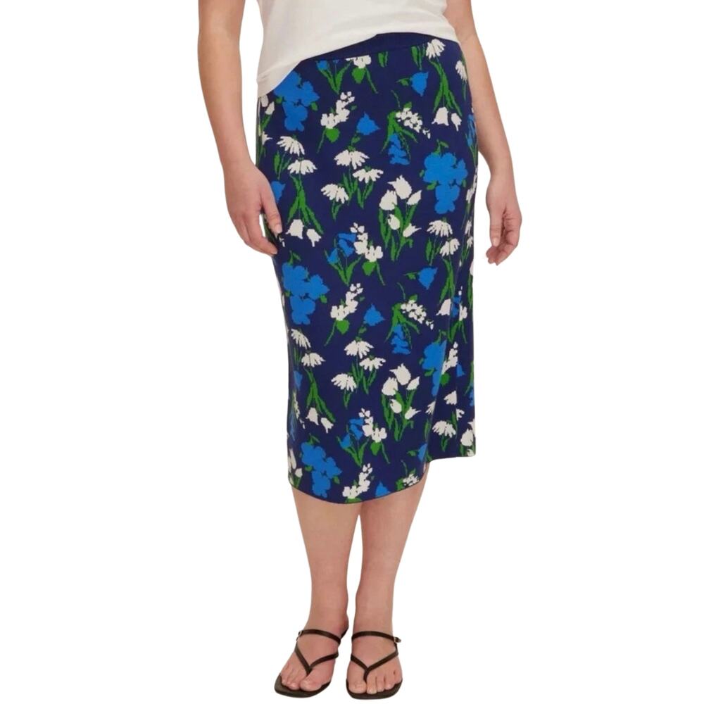 Kate Spade Blue Floral Mini Skirt